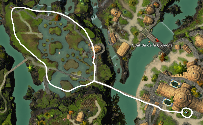 Lowland Shore Garden Location