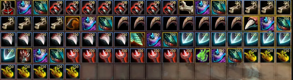 Philosopher's stones at the Mystic Forge